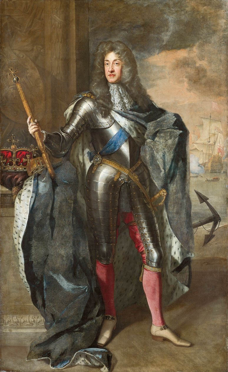 Velká Británie, Anglie, Londýn, Portrét krále Jiřího I. Velké Británie (1660-1727) od Godfrey Kneller
