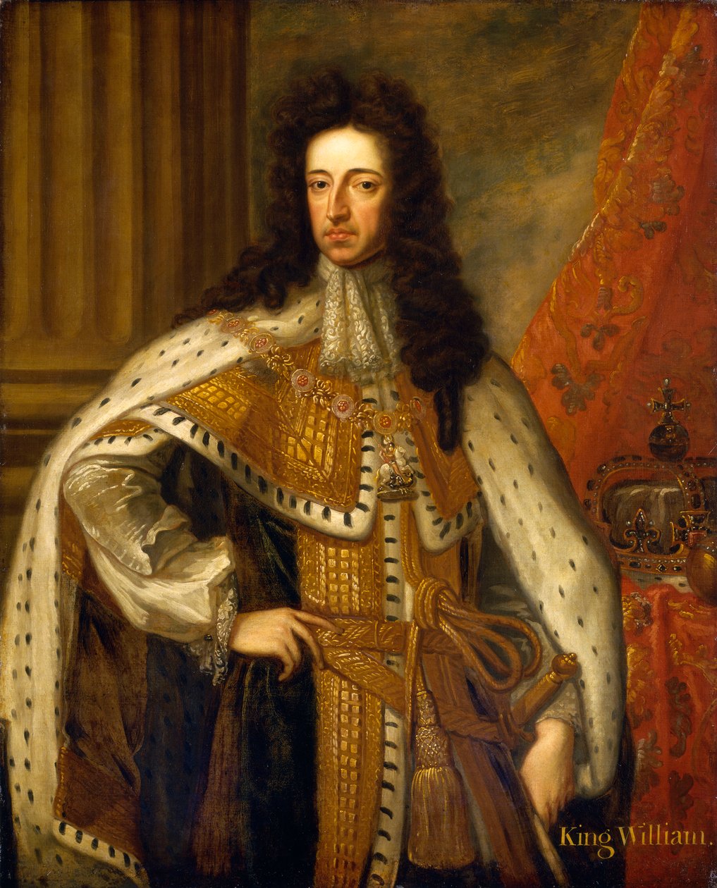 Vilém III., konec 17. století (olej na plátně) od Godfrey Kneller