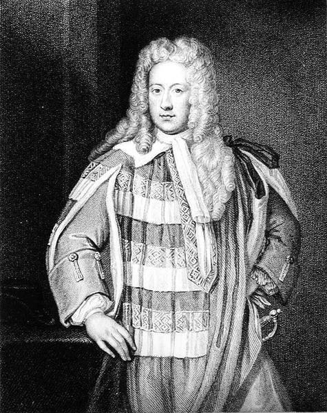 Portrét Henry St. John (1678-1751) 1. vikomt Bolingroke, vyryl W.T. Fry od Godfrey after Kneller