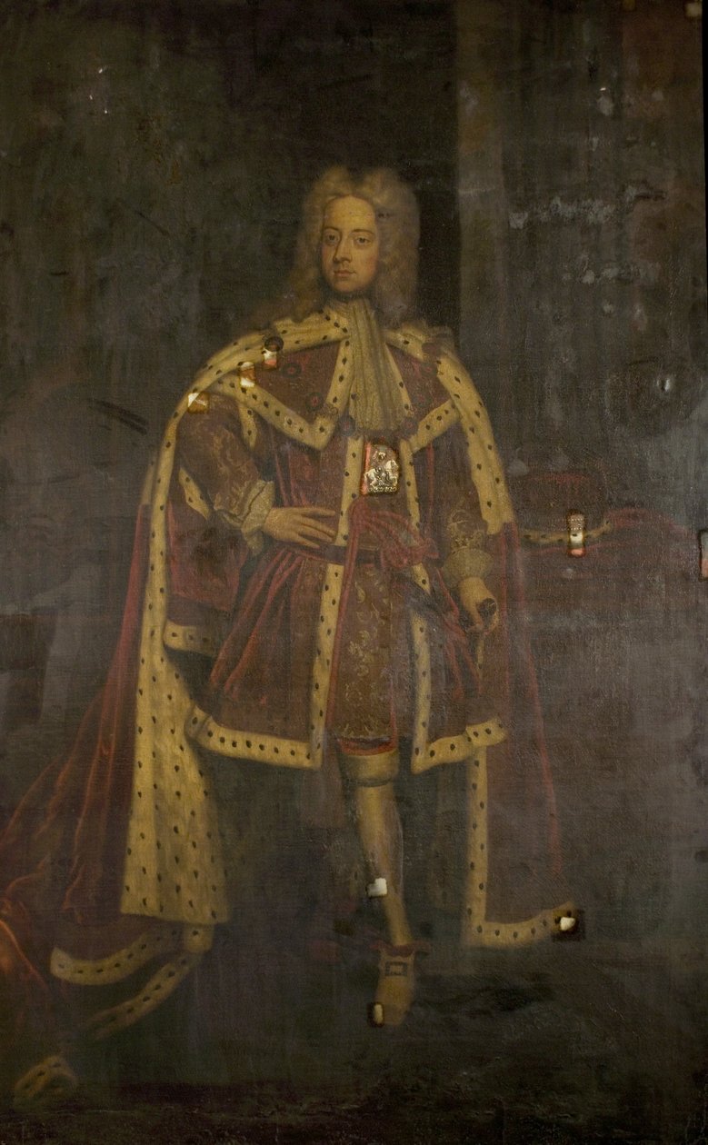 Princ z Walesu, později George II, c.1716 od Godfrey after Kneller