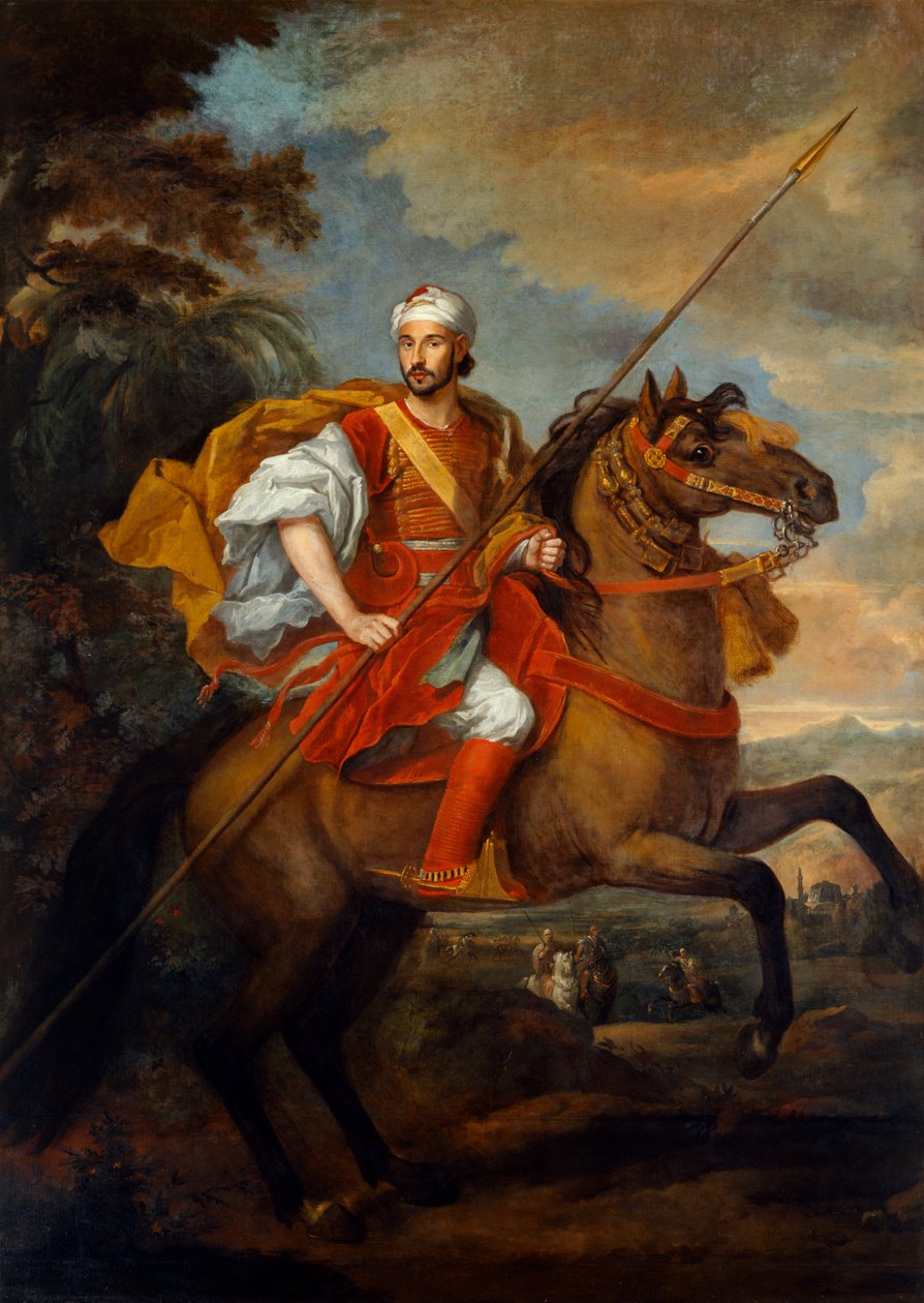 Mohammad Ohadu, marocký velvyslanec od Godfrey and Wyck Jan (1640 1700) Kneller