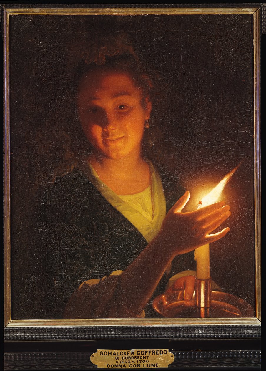 Žena se svíčkou od Godfried Schalcken