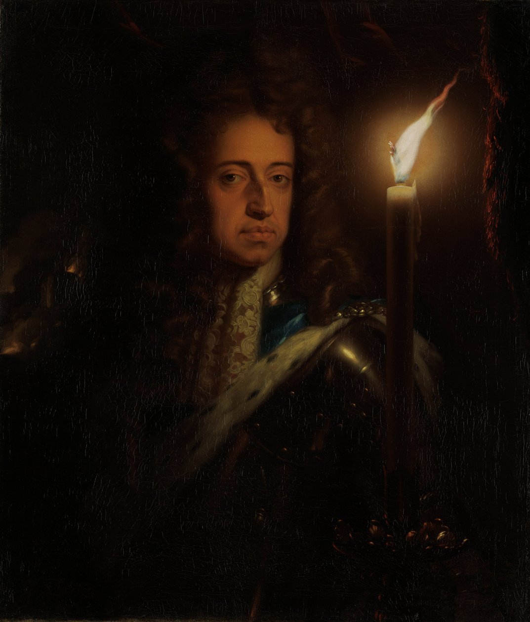 Portrét Viléma III Oranžského 1650-1702 od Godfried Cornelisz Schalcken