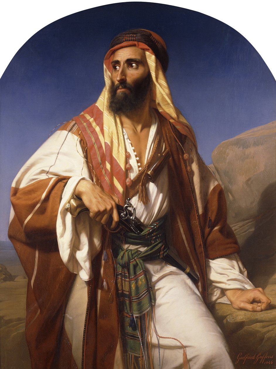 Beduínský náčelník, 1846 od Godfried Guffens