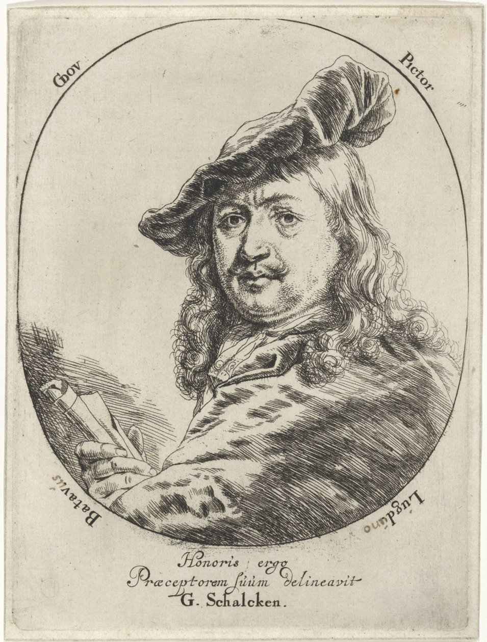Portrét Gerarda Doua od Godfried Schalcken