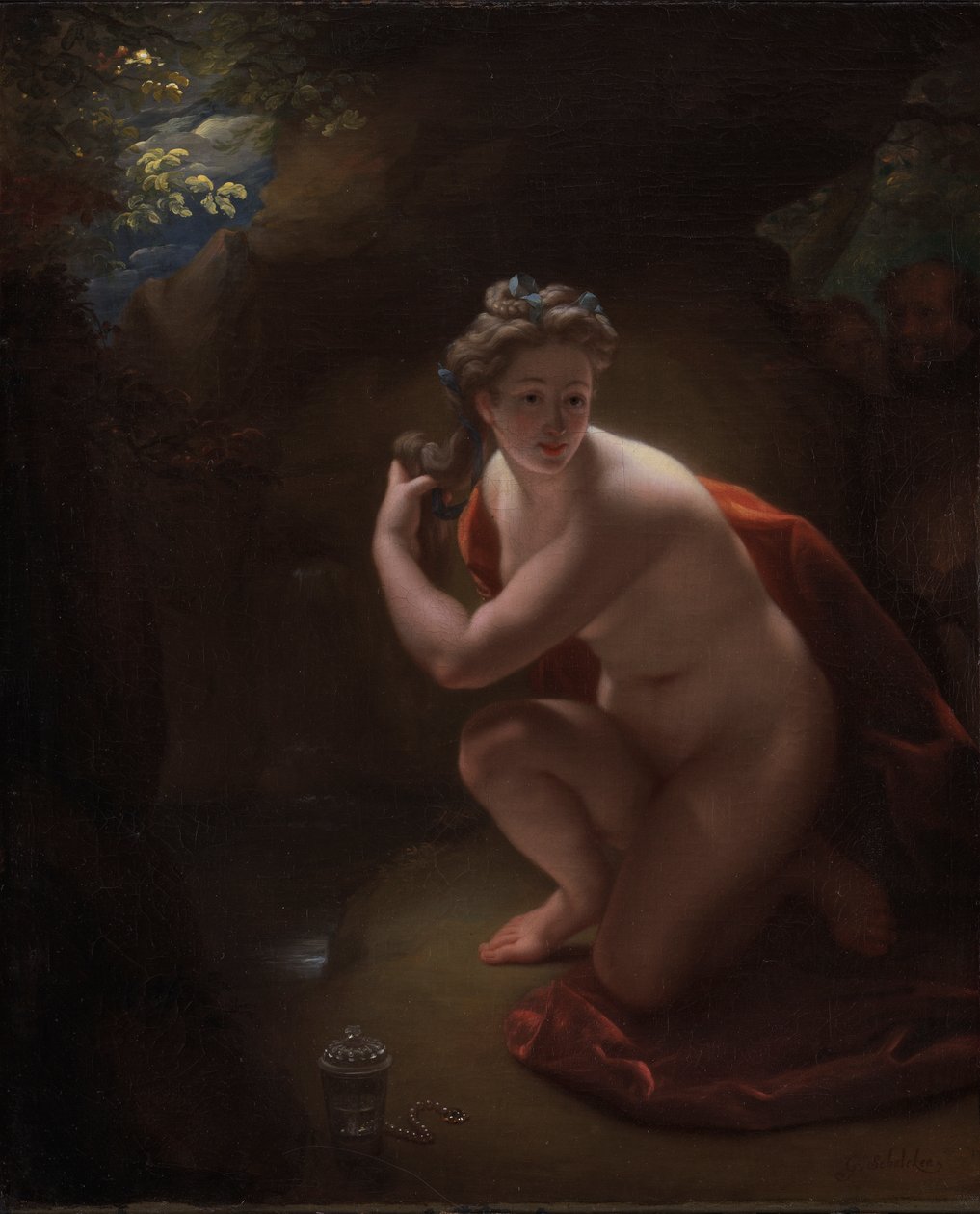 Zuzana a starci od Godfried Schalcken