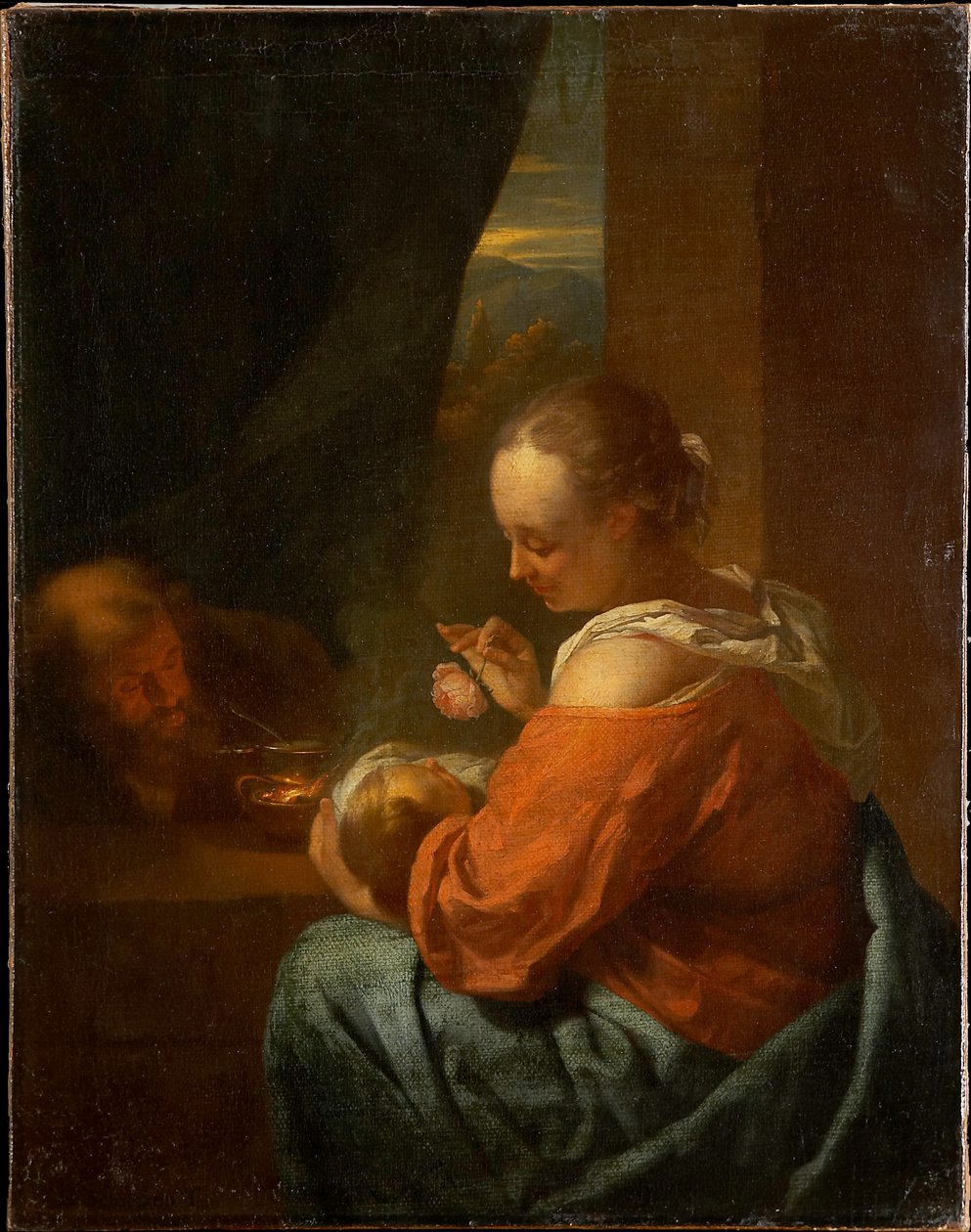 Svatá rodina od Godfried Schalcken