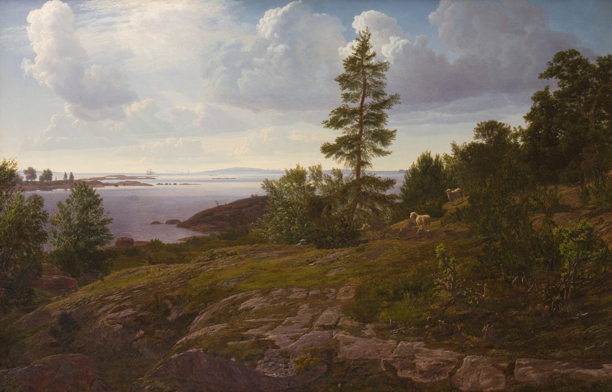 Pohled na souostroví v Elleholm v Blekinge od Godtfred Rump