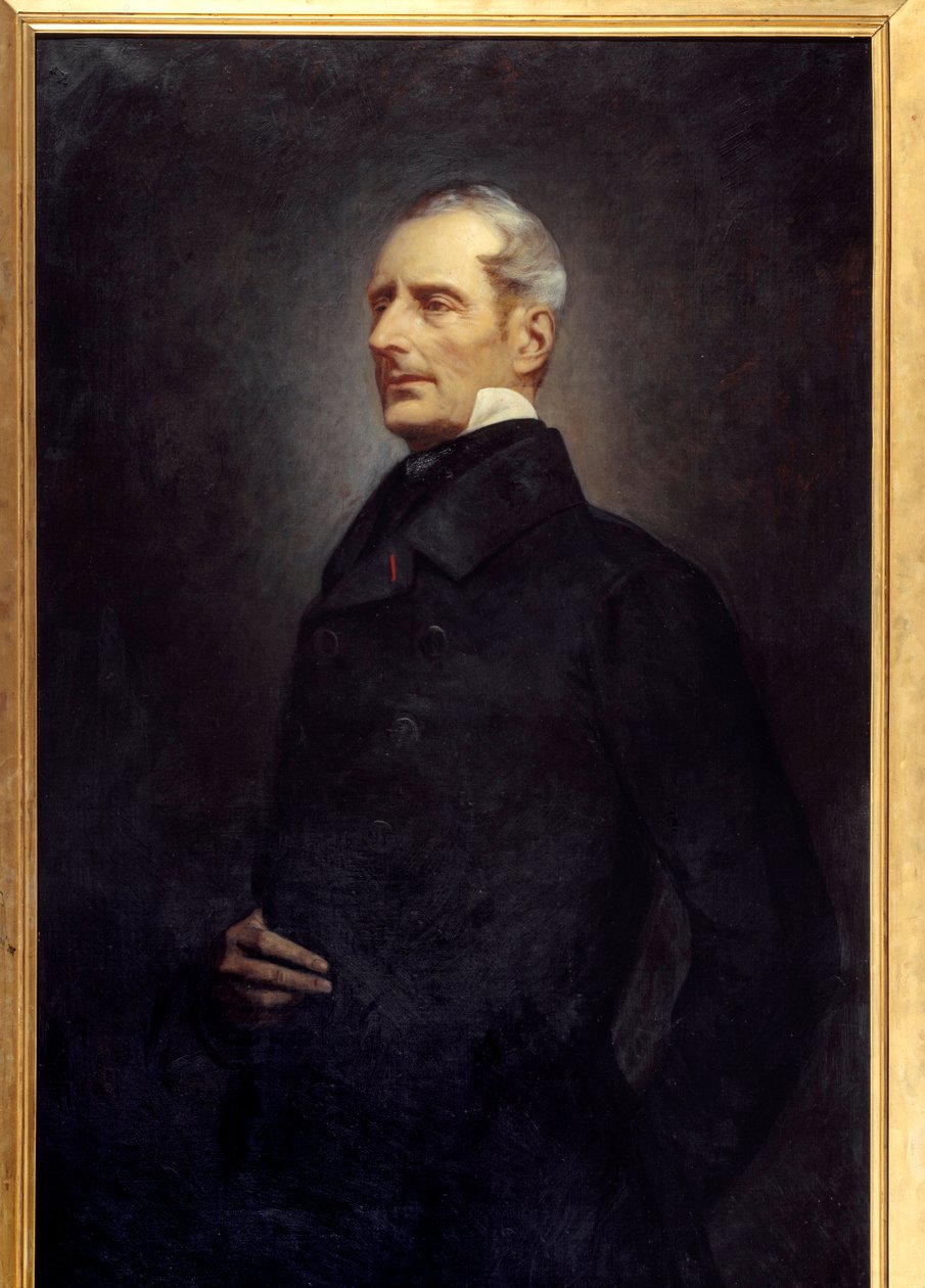 Portrét Alphonse de Lamartine (1790 -1869), básník a politik. Obraz od Gonzague Privat (1843 -?) od Gonzague Privat