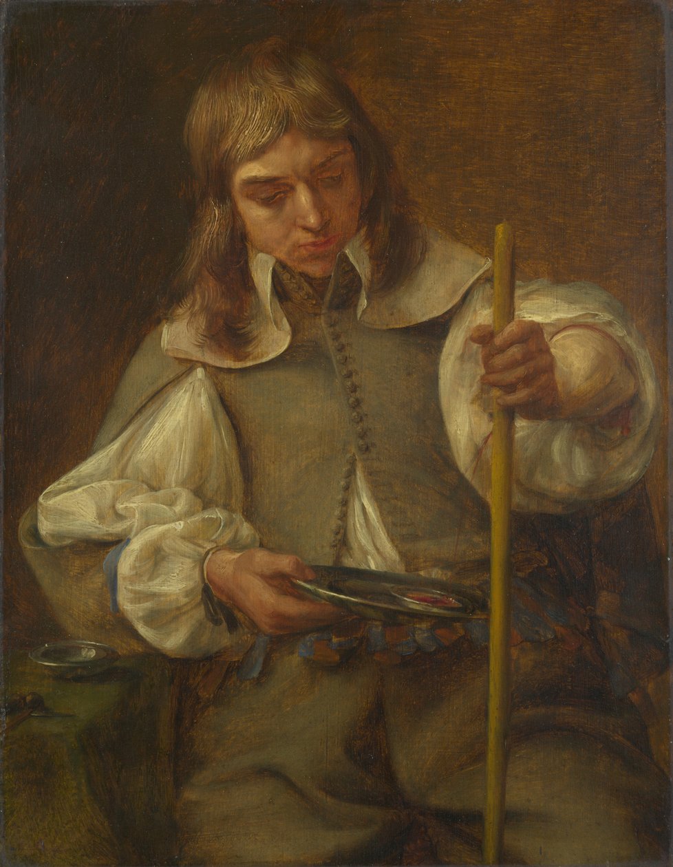 Dotek. Ze série The Five Senses, před rokem 1661. od Gonzales Coques