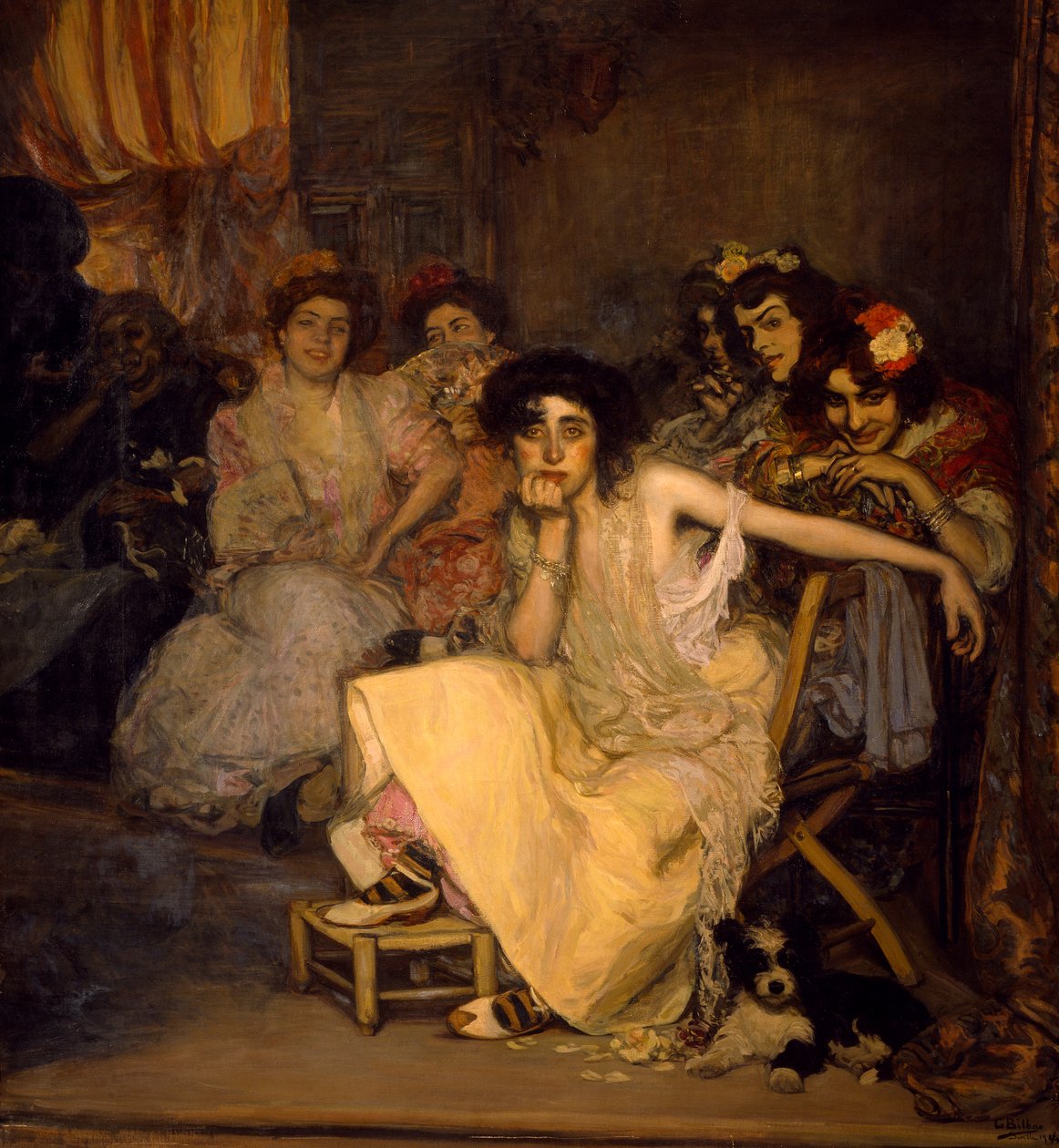 Otrok, Gonzalo Bilbao Martinez (1860-1938), olej na plátně od Gonzalo Bilbao Martinez