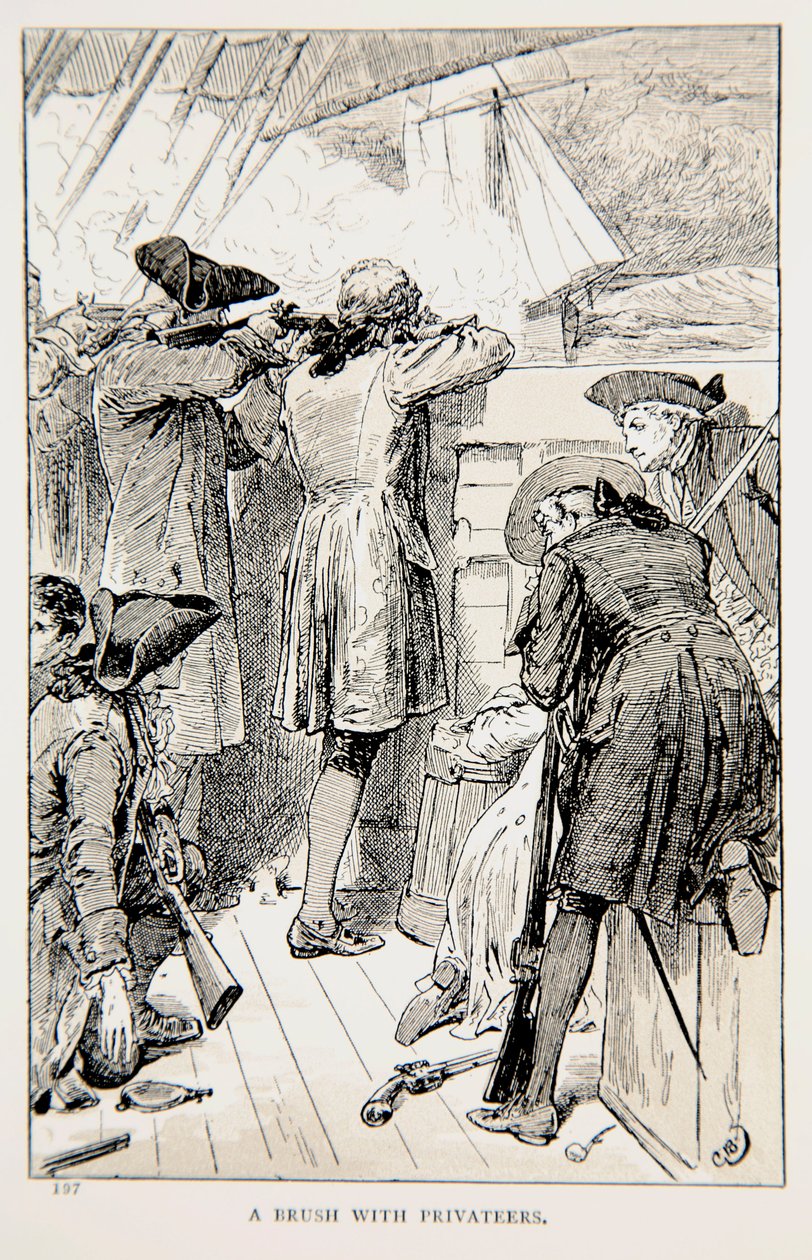 Štětec s Privateers, ilustrace z 