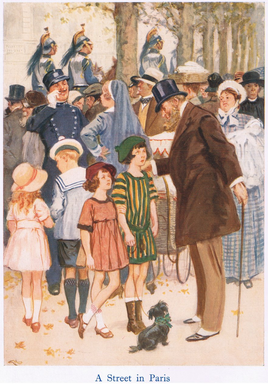 Ulice v Paříži od Gordon Frederick Browne