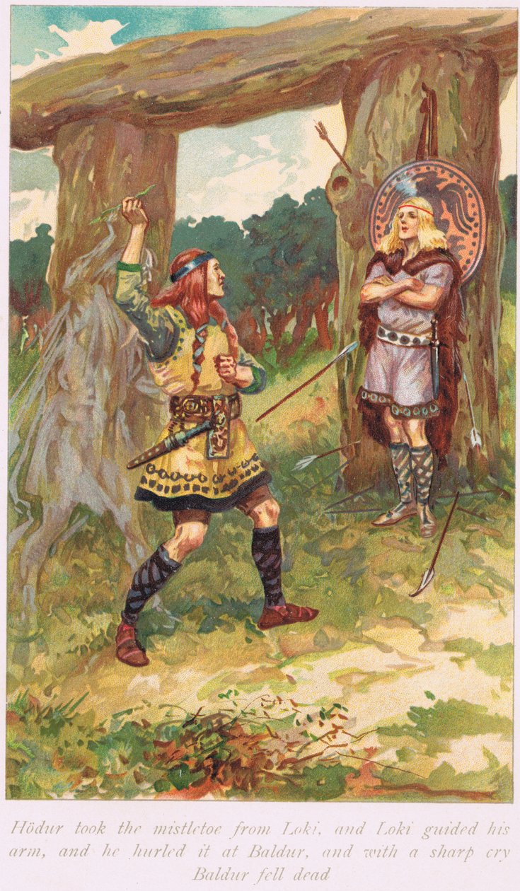Hadur vzal jmelí od Loui, ilustrace z knihy 