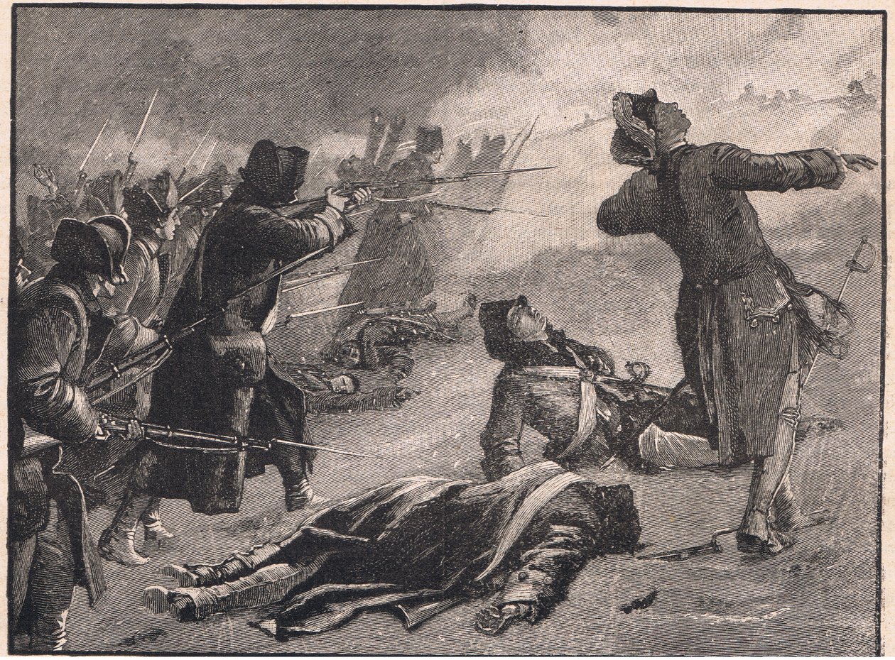 Montgomeryho útok na nízké město, Quebec AD 1775 od Gordon Frederick Browne