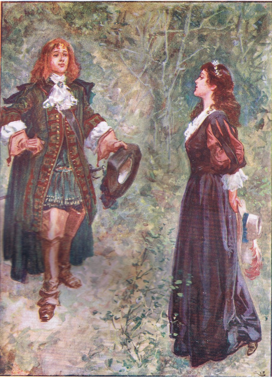 "Nyní jsem podle vašich představ bratrancem?", od Lorna Doone pub.by W & R Chambers Ltd, 1921 od Gordon Frederick Browne