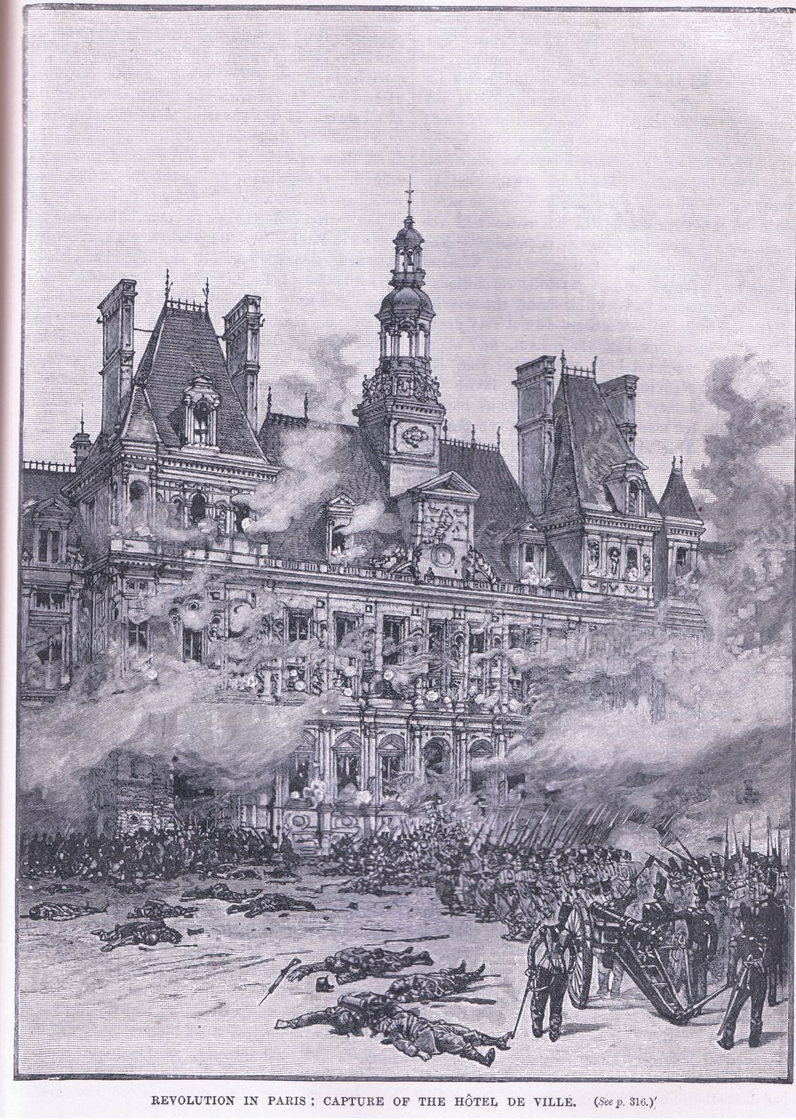 Revoluce v Paříži od Gordon Frederick Browne
