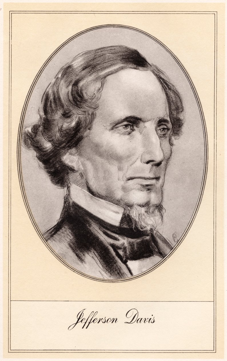 Jefferson Davis , americký voják a politik, počátek 20. století od Gordon Ross