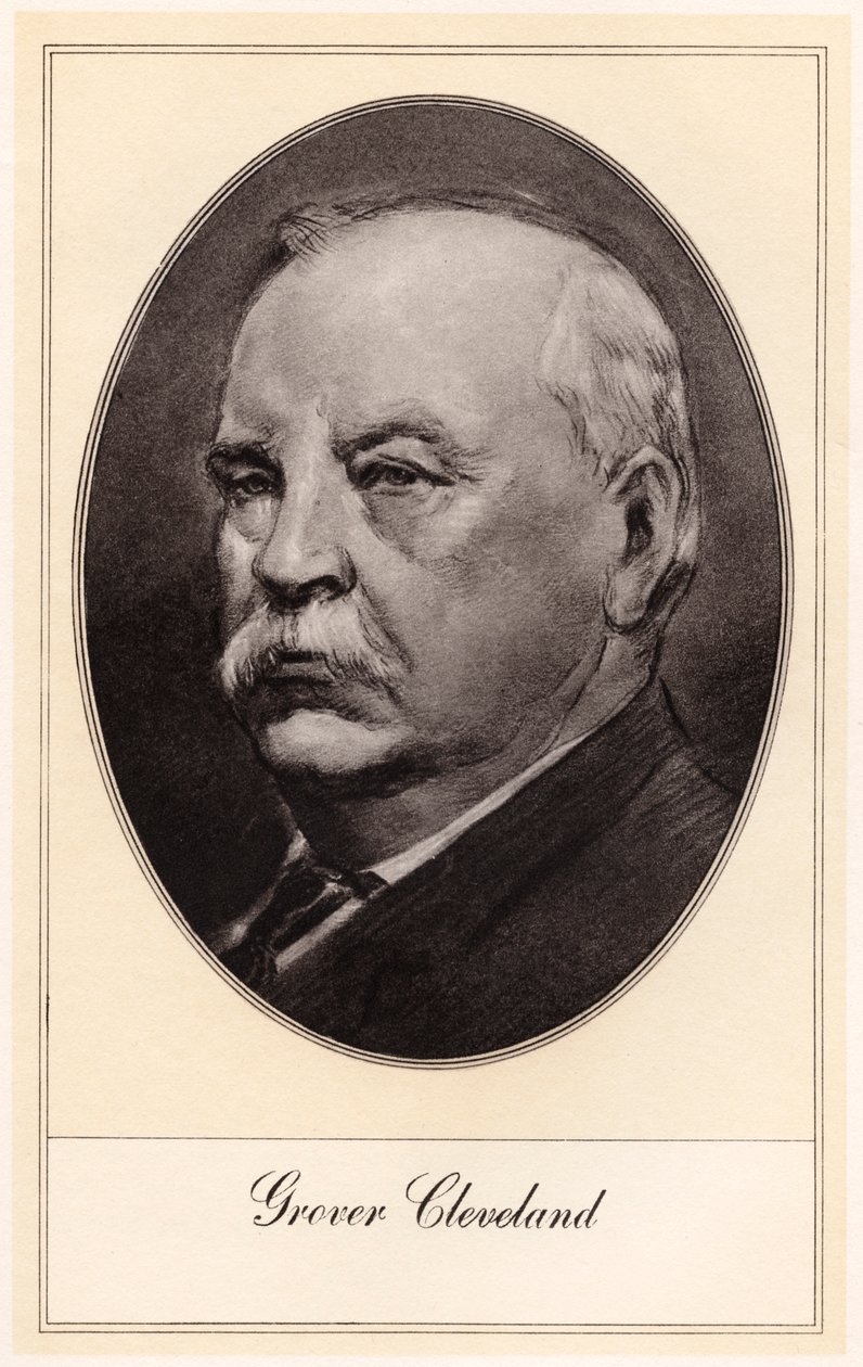 Stephen Grover Cleveland, 22. a 24. prezident Spojených států, počátek 20. století. od Gordon Ross