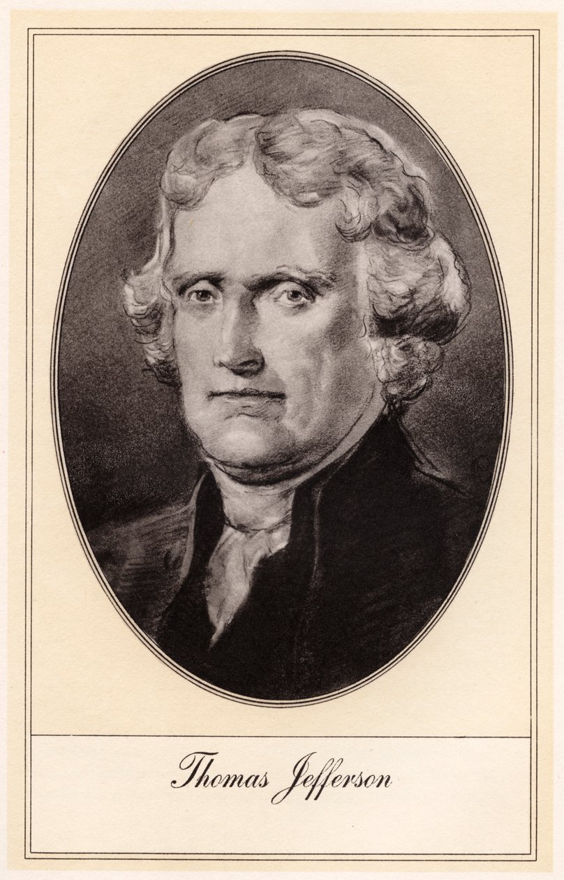 Thomas Jefferson, třetí prezident Spojených států, počátek 20. století od Gordon Ross