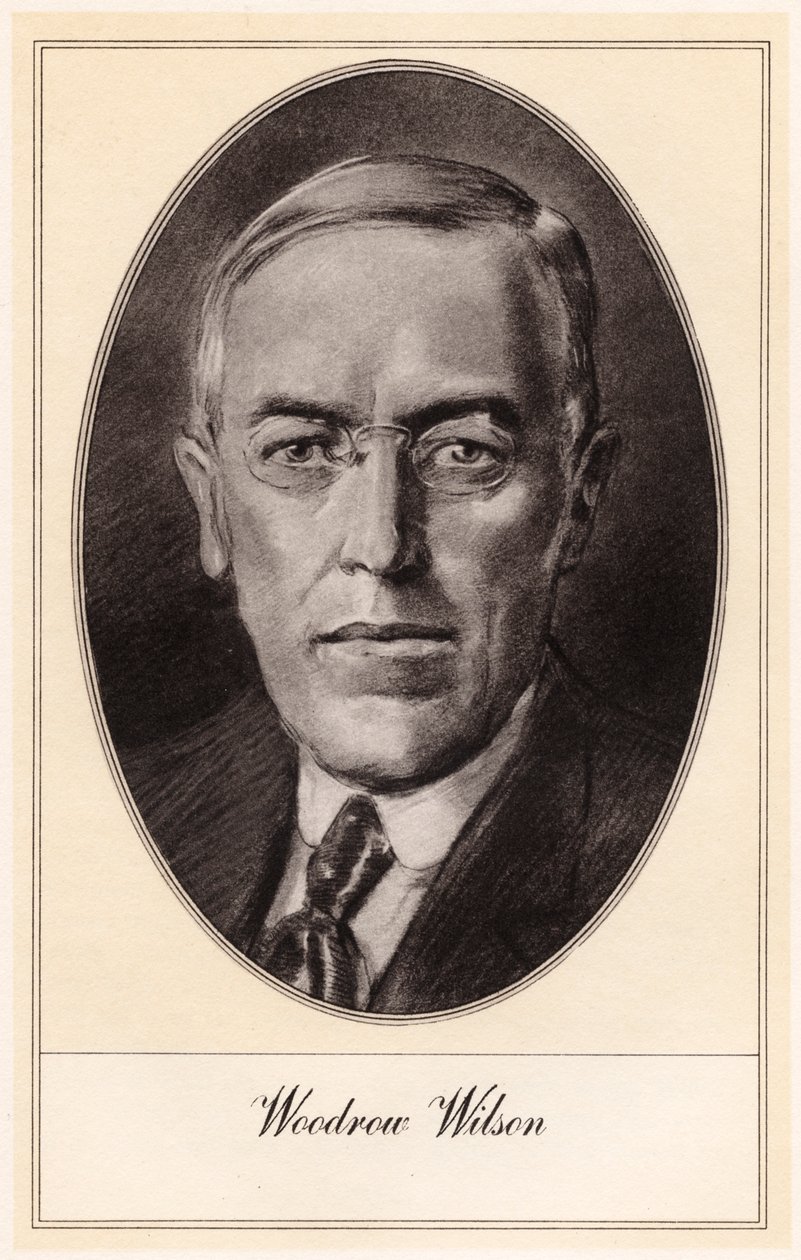 Woodrow Wilson, 28. prezident Spojených států, počátek 20. století od Gordon Ross
