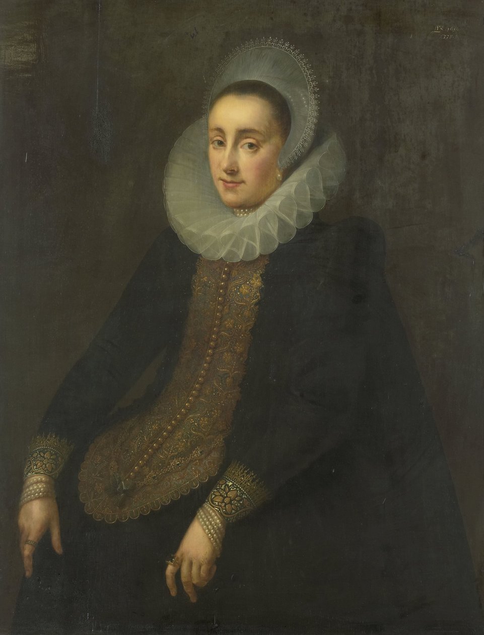 Lucretia del Prado, manželka Jeremiáše Boudinoise od Gortzius Geldorp