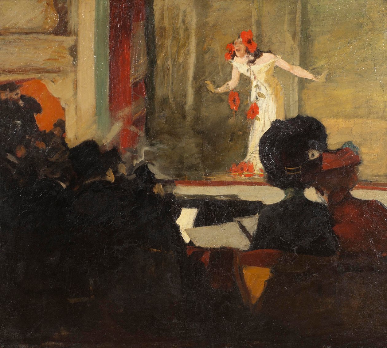 Hudební scéna, kolem roku 1900 od Gosta von Hennigs