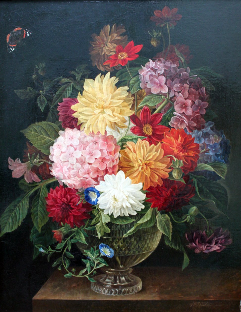 Květinové zátiší od Gottfried Wilhelm Voelcker