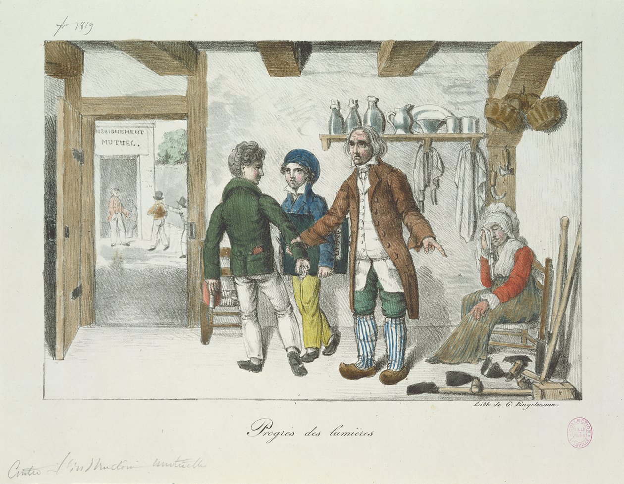 Pokrok osvícenství (vzdělávání), 1819 od Gottfried or Godefroy Engelmann