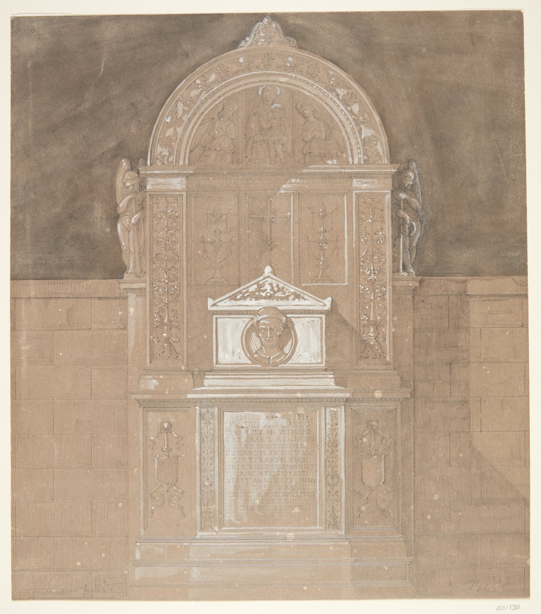 Epitaf pro barona C. F. von Rumohra 1845 od Gottfried Semper