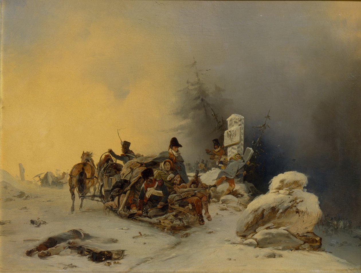 Stažení francouzských vojsk z Ruska, 1846 od Gottfried Willewalde