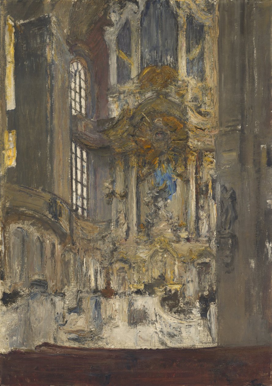 Interiér Frauenkirche v Drážďanech od Gotthardt Kuehl