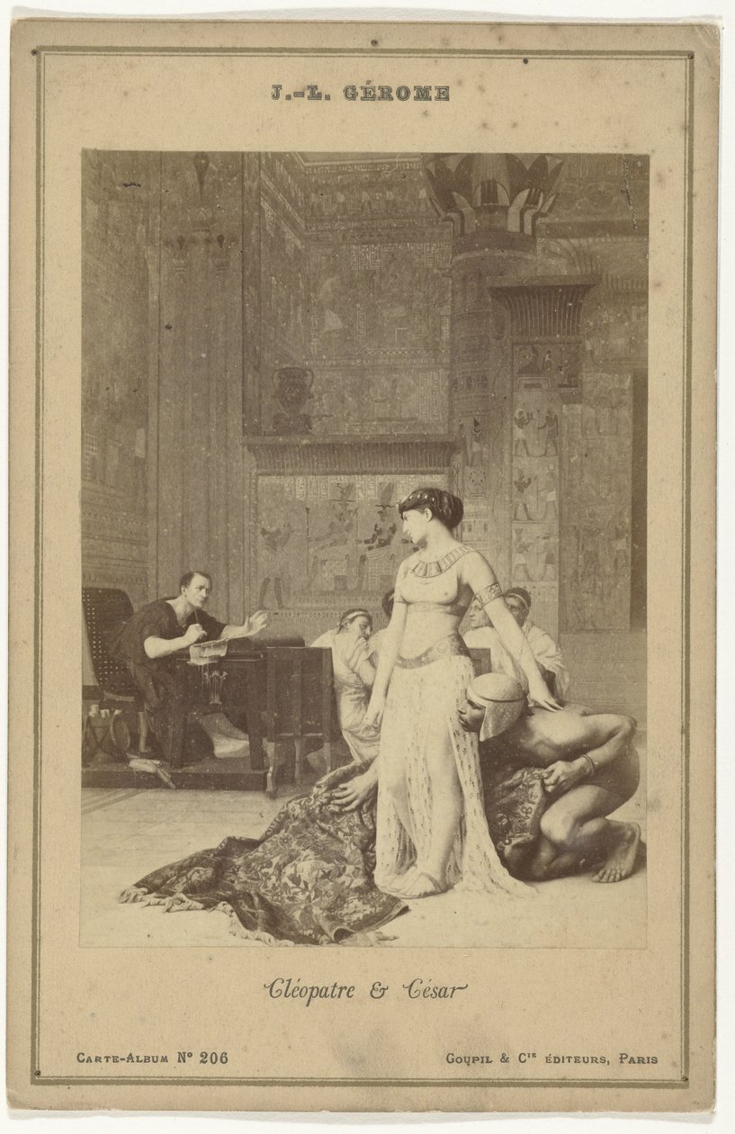 Fotoreprodukce obrazu Cléopatre & César od Jeana-Léona Gérôma od Goupil and Cie.