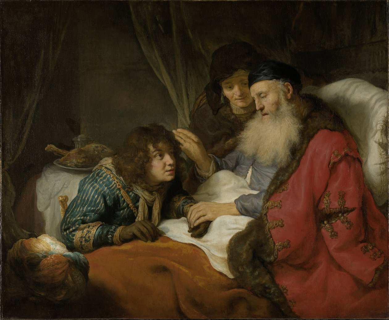 Isaac Blessing Jacob, asi 1638 od Govaert Flinck