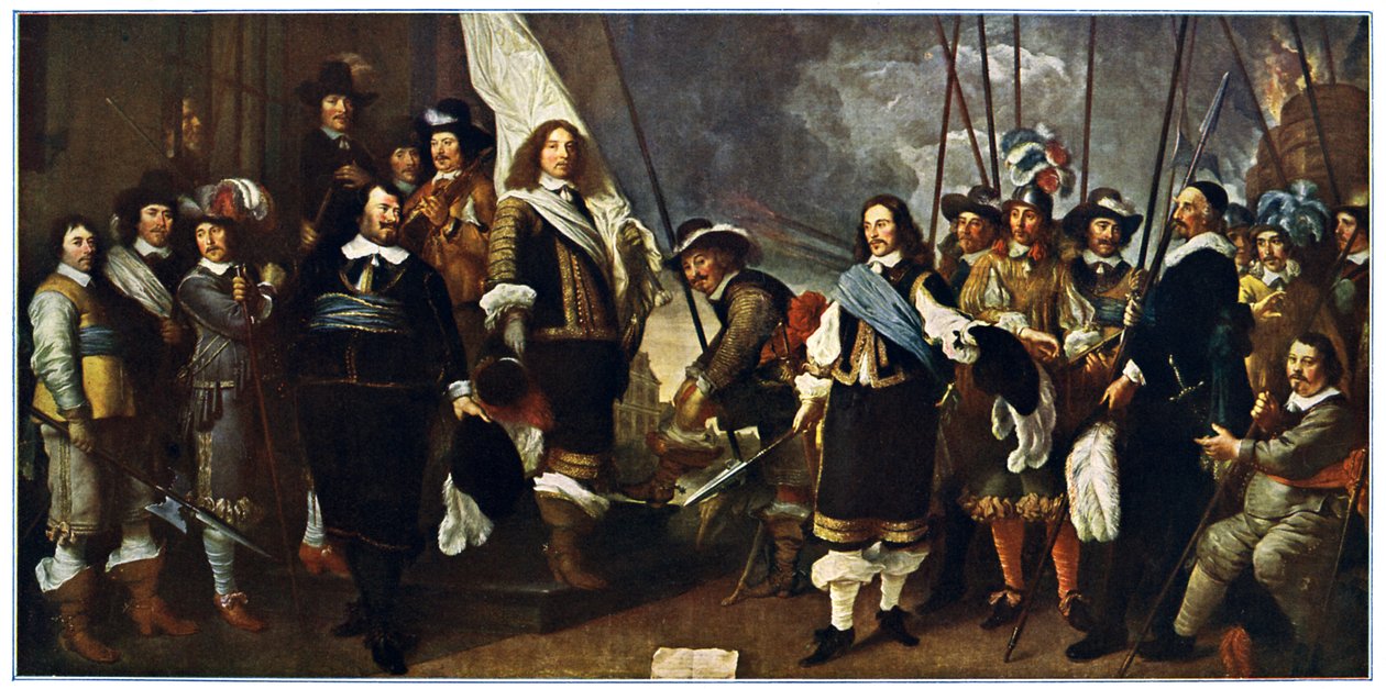 Oslava vestfálského míru v Amsterdamu od Govaert attr. to Flinck