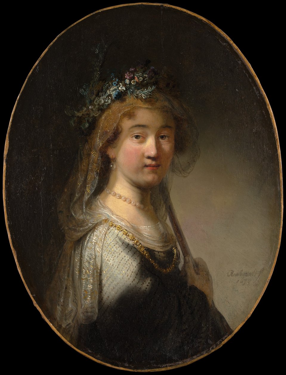 Mladá žena jako pastýřka. od Govaert Flinck