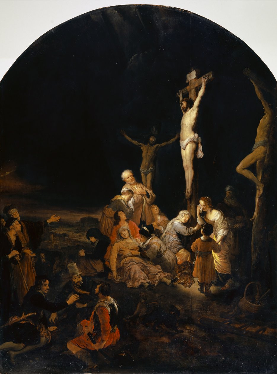 Kalvárie, 1649 (olej na dubovém dřevě) od Govaert Flinck