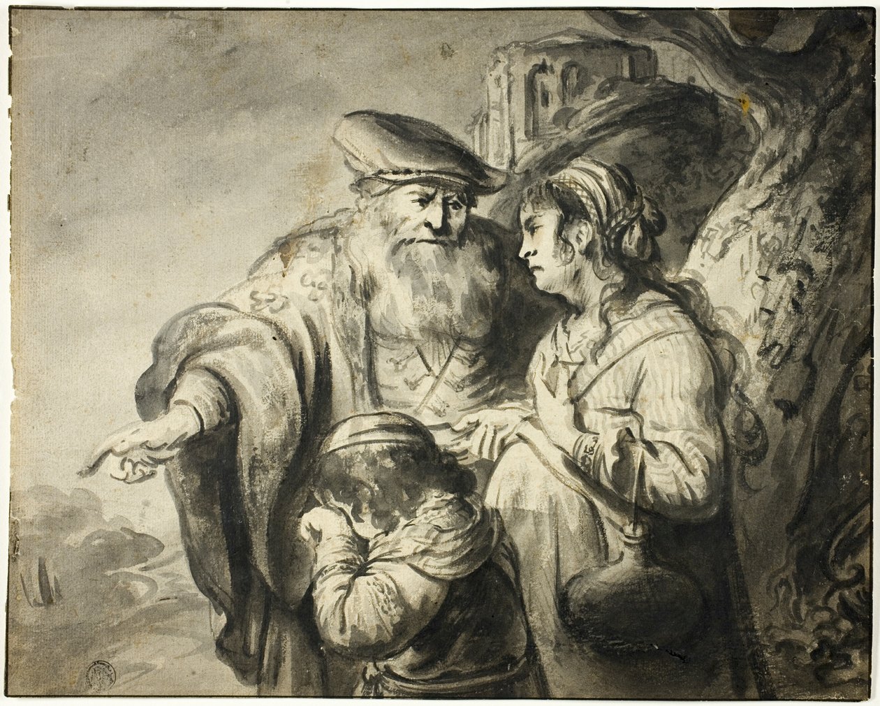 Vyhnání Hagar od Govaert Flinck