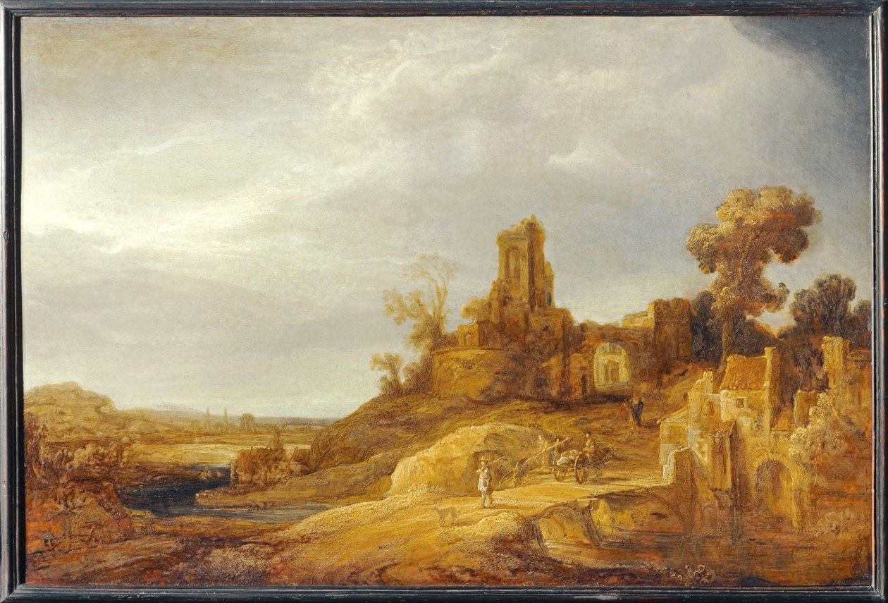 Krajina u mostu ... od Govaert Flinck