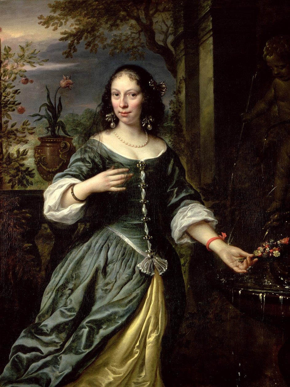 Portrét Margaretha Tulp jako nevěsta, 1655 od Govaert Flinck