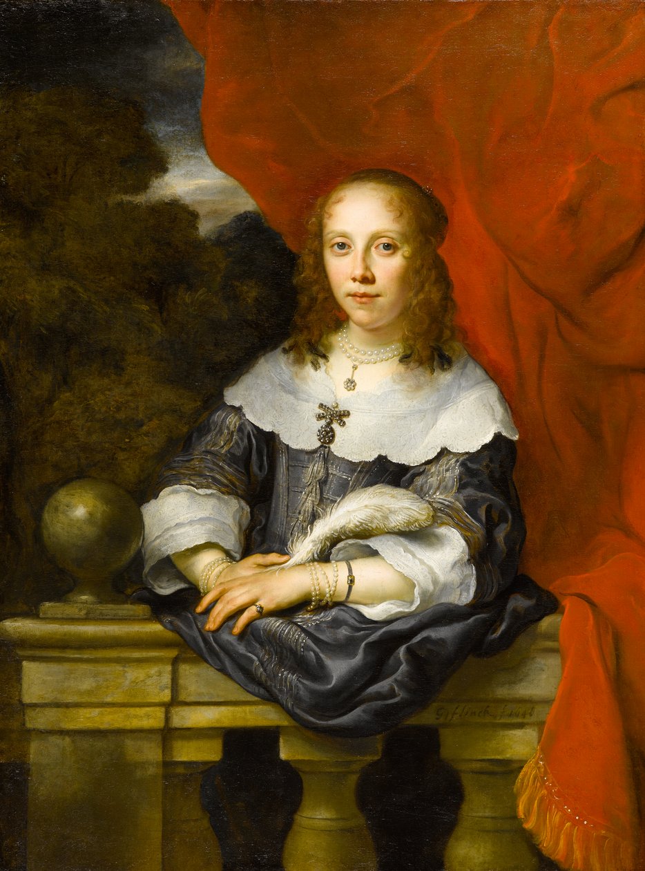 Portrét dámy (Margaretha van Raephorst?), 1646 od Govaert Flinck