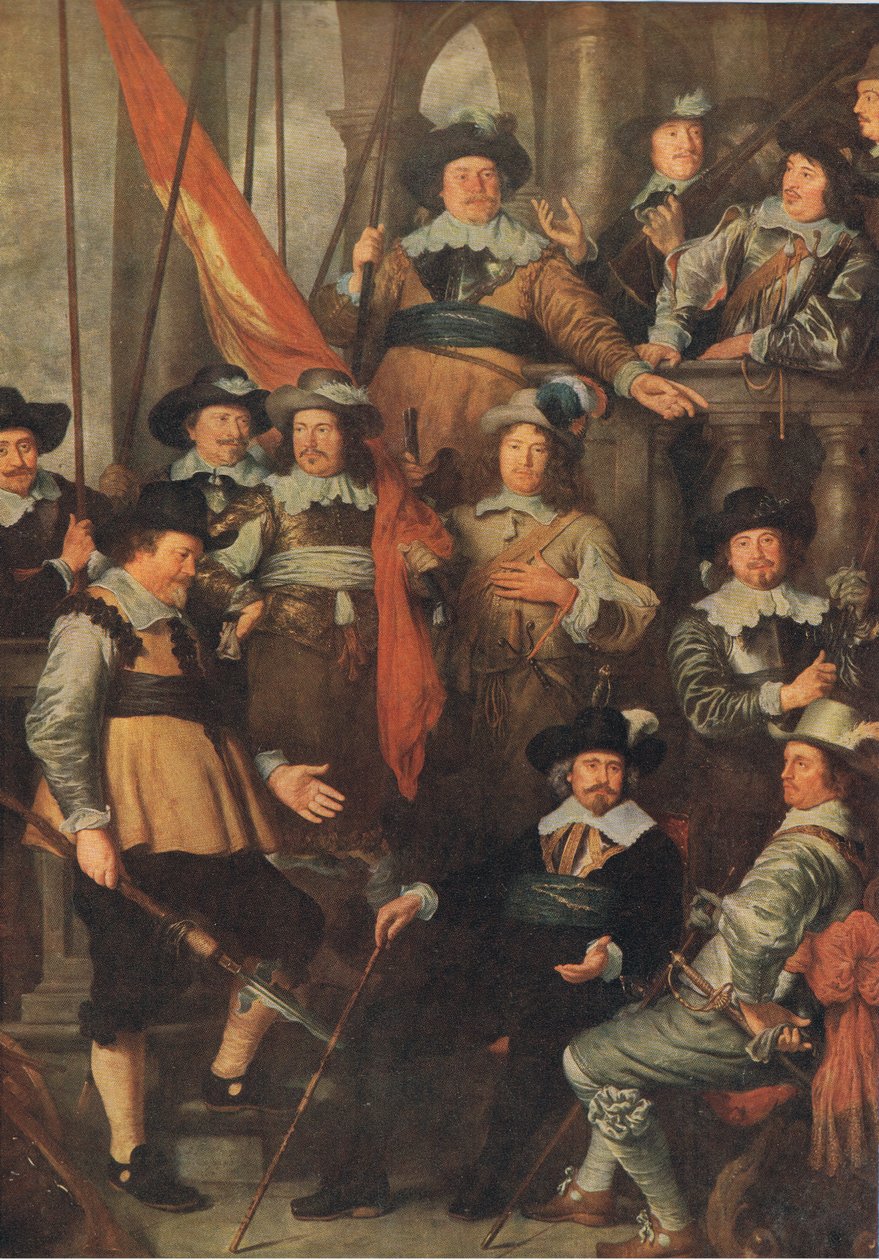 Společnost občanské gardy Amsterdamu 1645, Bibbys Annual, 1916-17 od Govaert Flinck