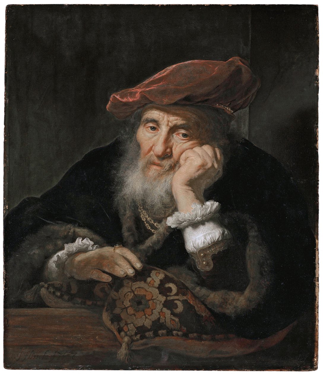 Starý muž u okna od Govert Flinck