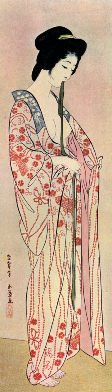 Japonka v nagajubanu, 1920 1930. od Goyo Hashiguchi