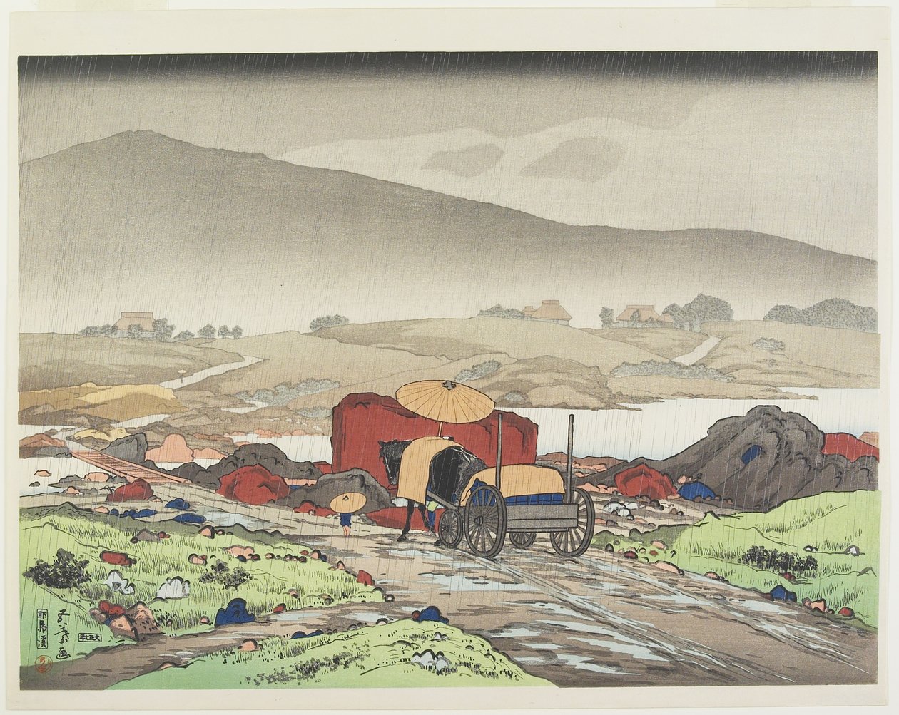 Údolí Yaba, 1918 od Goyo Hashiguchi