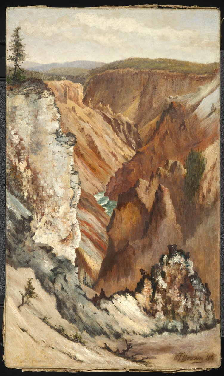Pohled na Yosemitské údolí, 1886 od Grafton Tyler Brown