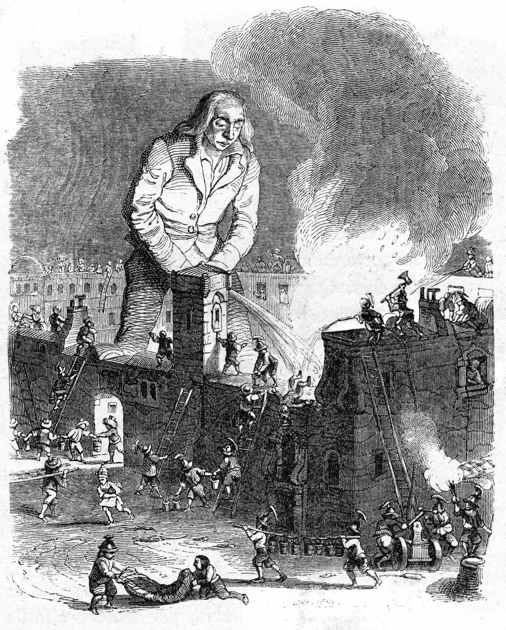 Ilustrace ke knize Gulliverovy cesty, kterou napsal Jonathan Swift od Grandville (1803 47)
