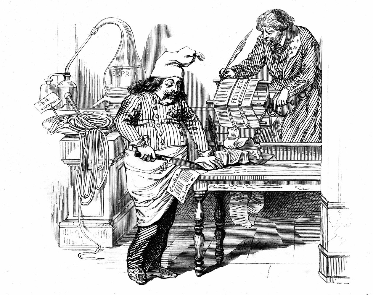 Ilustrace k románu "Un Autre Monde" od Henriho Fourniera od Grandville (1803 47)