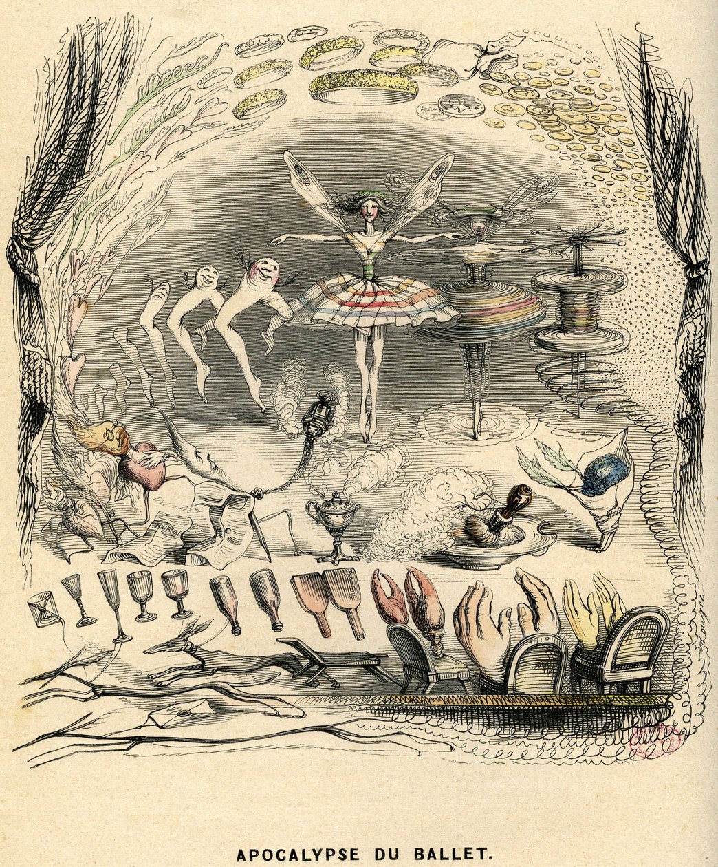 Ilustrace k románu "Un Autre Monde" od Henriho Fourniera od Grandville (1803 47)
