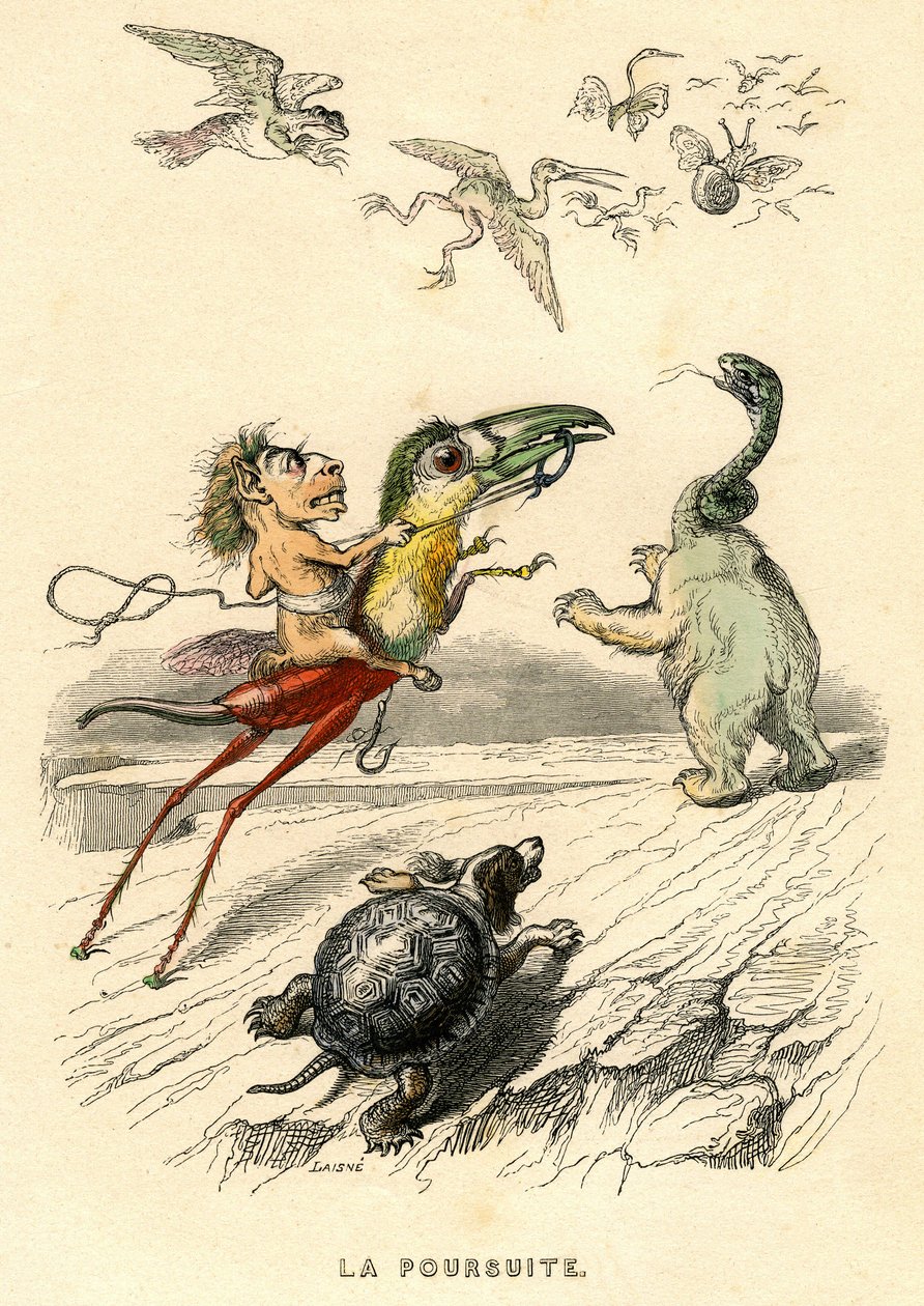 Ilustrace k románu "Un Autre Monde" od Henriho Fourniera od Grandville (1803 47)